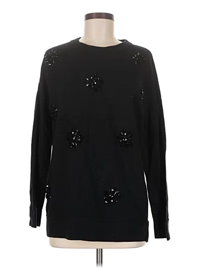 Pre-owned Kate Spade New York Pullover Sweater In Black