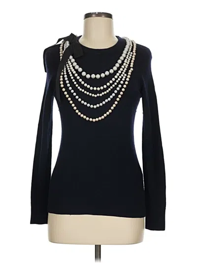 Pre-owned Kate Spade New York Pullover Sweater In Black