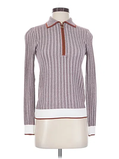Pre-owned Kate Spade New York Pullover Sweater In Burgundy