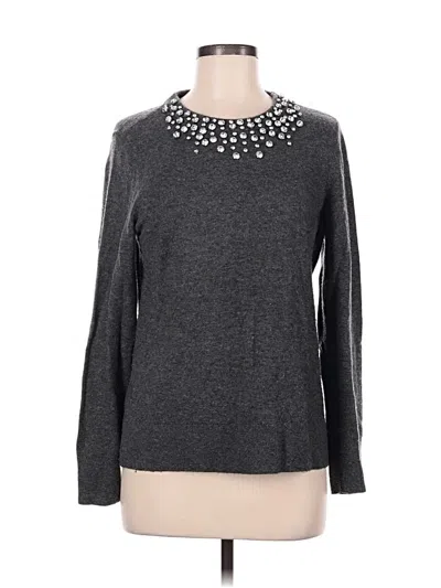 Pre-owned Kate Spade New York Pullover Sweater In Gray