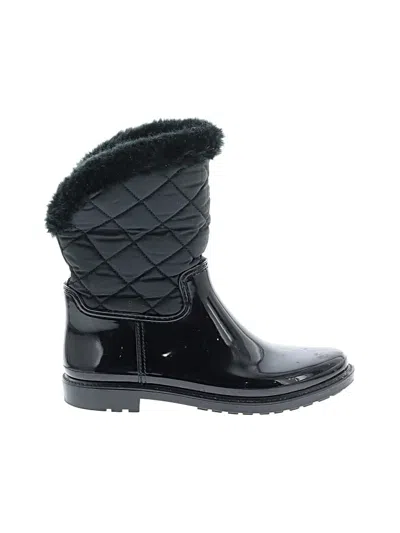 Pre-owned Kate Spade New York Rain Boots In Black
