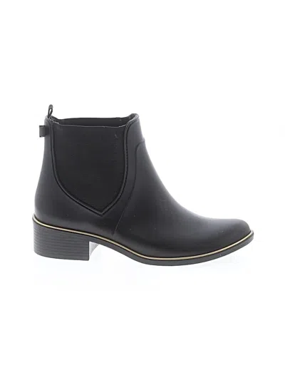Pre-owned Kate Spade New York Rain Boots In Black