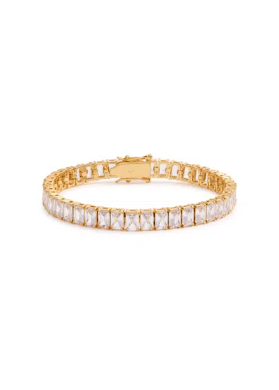 Kate Spade New York Rainbow Joy Embellished Tennis Bracelet In Gold