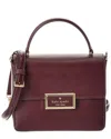 Kate Spade New York Reegan Small Top Handle Leather Crossbody In Burgundy