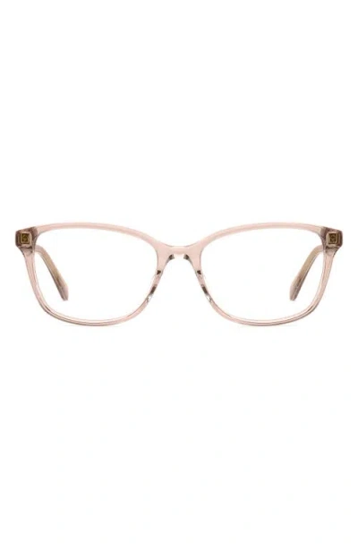 Kate Spade New York Reilly 55mm Rectangular Reading Glasses In Metallic