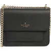 Kate Spade New York Remi Flap Chain Crossbody Bag In Black