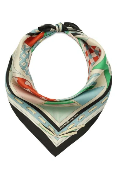 Kate Spade New York Repatched Silk Square Scarf In Multi