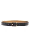 Kate Spade New York Reversible Belt In Black Bungalow