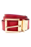 Kate Spade New York Reversible Belt In Garnet Red/marker Pink