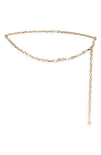 Kate Spade New York Rhinestone Flower Chain Belt In Pattern