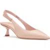 Kate Spade New York Riley Slingback Pointed Toe Kitten Heel Pump In Pale Vellum