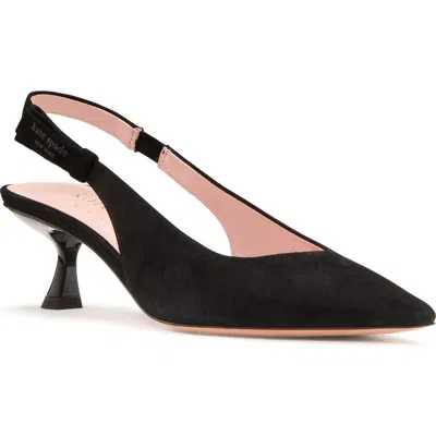 Kate Spade New York Riley Slingback Pointed Toe Pump In Black