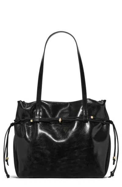 Kate Spade New York Rio Crinkle Patent Leather Tote In Black