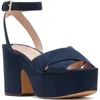 Kate Spade New York Women's Rio Crossover Strap High Heel Platform Sandals In Captain Navy