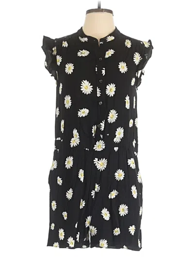 Pre-owned Kate Spade New York Romper In Black