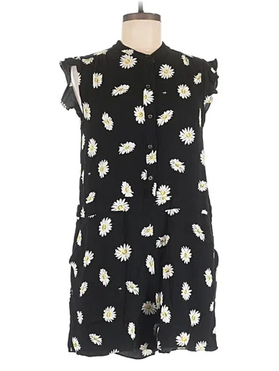 Pre-owned Kate Spade New York Romper In Black