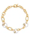 Kate Spade New York Ropes & Knots Cubic Zirconia & Enamel Large Link Toggle Collar Necklace, 18