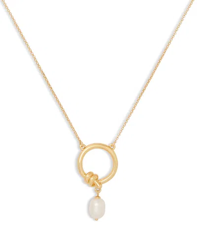 KATE SPADE KATE SPADE NEW YORK ROPES & KNOTS FRESHWATER PEARL PENDANT NECKLACE, 18-21