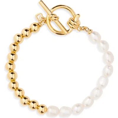 Kate Spade New York Ropes & Knots Toggle Bracelet In Gold