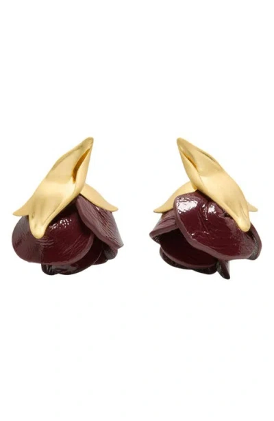 Kate Spade Cubic Zirconia Rose Buds Earrings In Multi