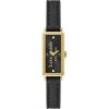 Kate Spade New York Rosedale Leather Strap Watch, 32mm In Black