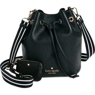 Kate Spade New York Rosie Leather Bucket Bag In Black
