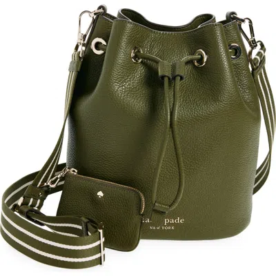 Kate Spade New York Rosie Leather Bucket Bag In Seaweed