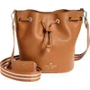 Kate Spade New York Rosie Leather Bucket Bag In Warm Gingerbread