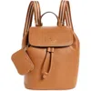 Kate Spade New York Rosie Medium Leather Flap Backpack In Warm Gingerbread