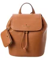 Kate Spade New York Rosie Pebbled Leather Medium Flap Backpack In Brown