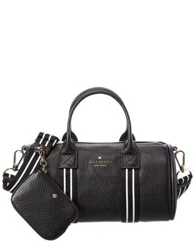 Kate Spade New York Rosie Pebbled Leather Small Duffel Crossbody In Black