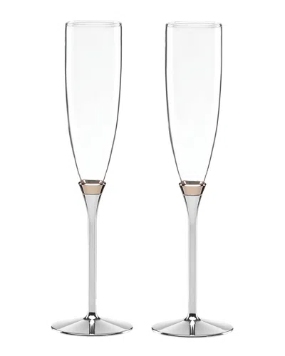 Kate Spade New York Rosy Glow 2pc Champagne Flute Set