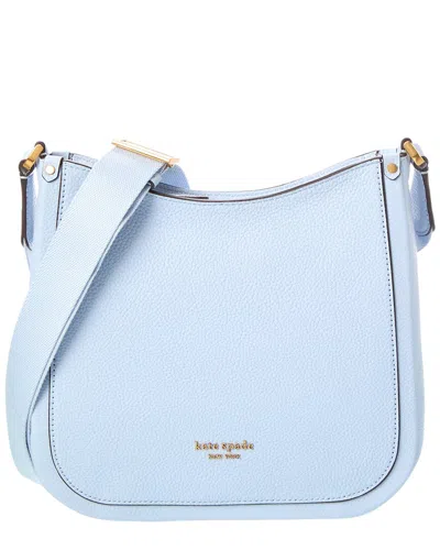 Kate Spade New York Roulette Pebbled Leather Medium Messenger Bag In Blue
