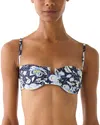Kate Spade New York Ruched Bra Bikini Top In Multi