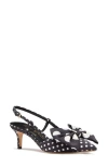 Kate Spade 50mm Leather Pumps In Black/cream Multi