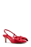 Kate Spade New York Rue Slingback Pointed Toe Pump In Cherry Rouge
