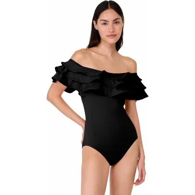 Kate Spade New York Ruffle One Piece Swimsui