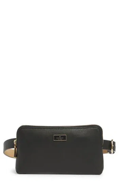 Kate Spade New York Saffiano Top Zip Belt Bag In Black