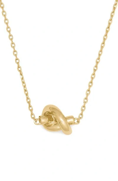 Kate Spade New York Sailor's Knot Mini Pendant Necklace In Gold