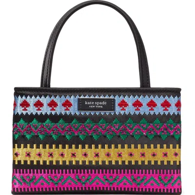 Kate Spade New York Sam Icon Carnival Fairisle Embroidered Crossbody Bag In Multi