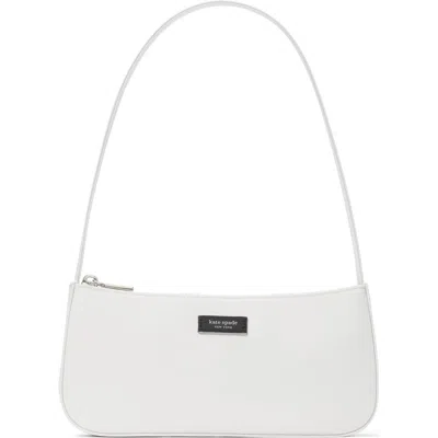 Kate Spade New York Sam Icon Faux Leather Shoulder Bag In White Dove