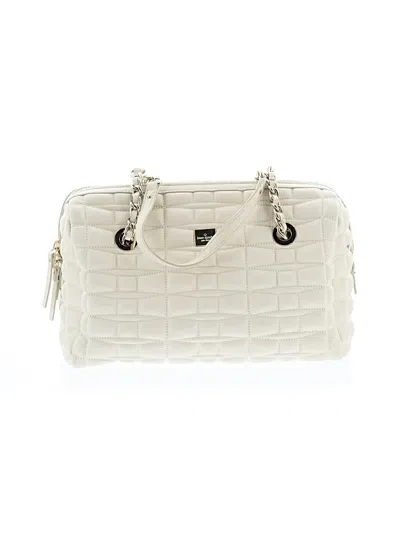Pre-owned Kate Spade New York Satchel In White