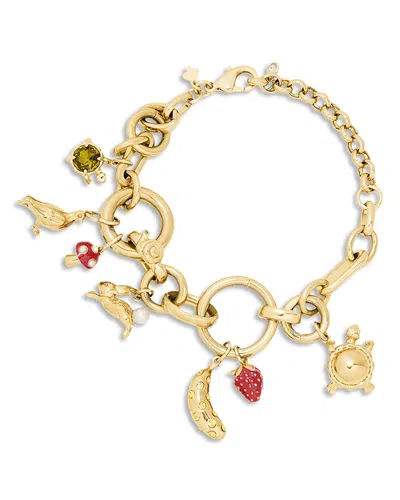Kate Spade New York Secret Garden Charm Bracelet In Blue