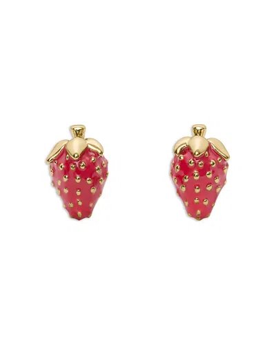 Kate Spade New York Secret Garden Strawberry Stud Earrings In Pink