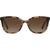 Kate Spade New York Seline 54mm Rectangular Sunglasses In Brown