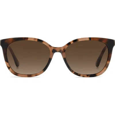 Kate Spade New York Seline 54mm Rectangular Sunglasses In Brown
