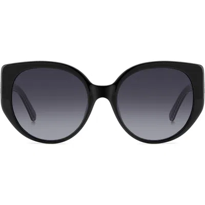 Kate Spade New York Seraphina 55mm Gradient Round Sunglasses In Black