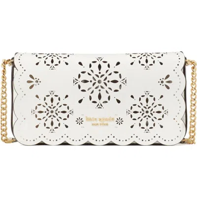 Kate Spade New York Serena Spade Floral Perforated Leather Crossbody Bag