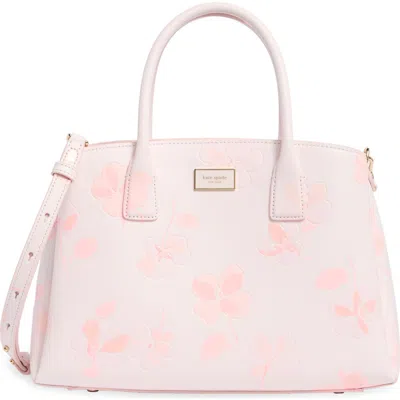 Kate Spade New York Serena Spring Pansies Embossed Satchel