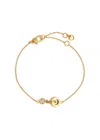 Kate Spade New York Set In Stone Interlink Bracelet In Gold